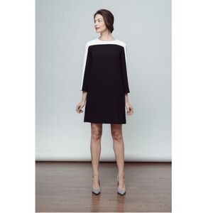 Of Mercer | Long Sleeve Crew Neck
Contrast Dress